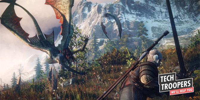 Gamescene from the Witcher 3
