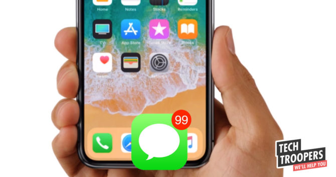 hand holding iphone x