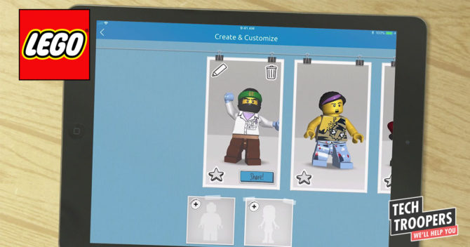 Ipad with lego lift app