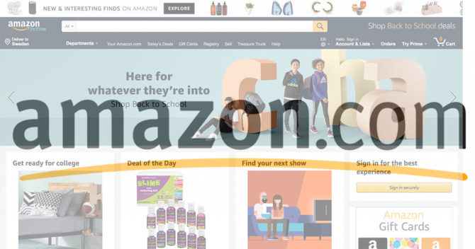 amazon screenshot and logo